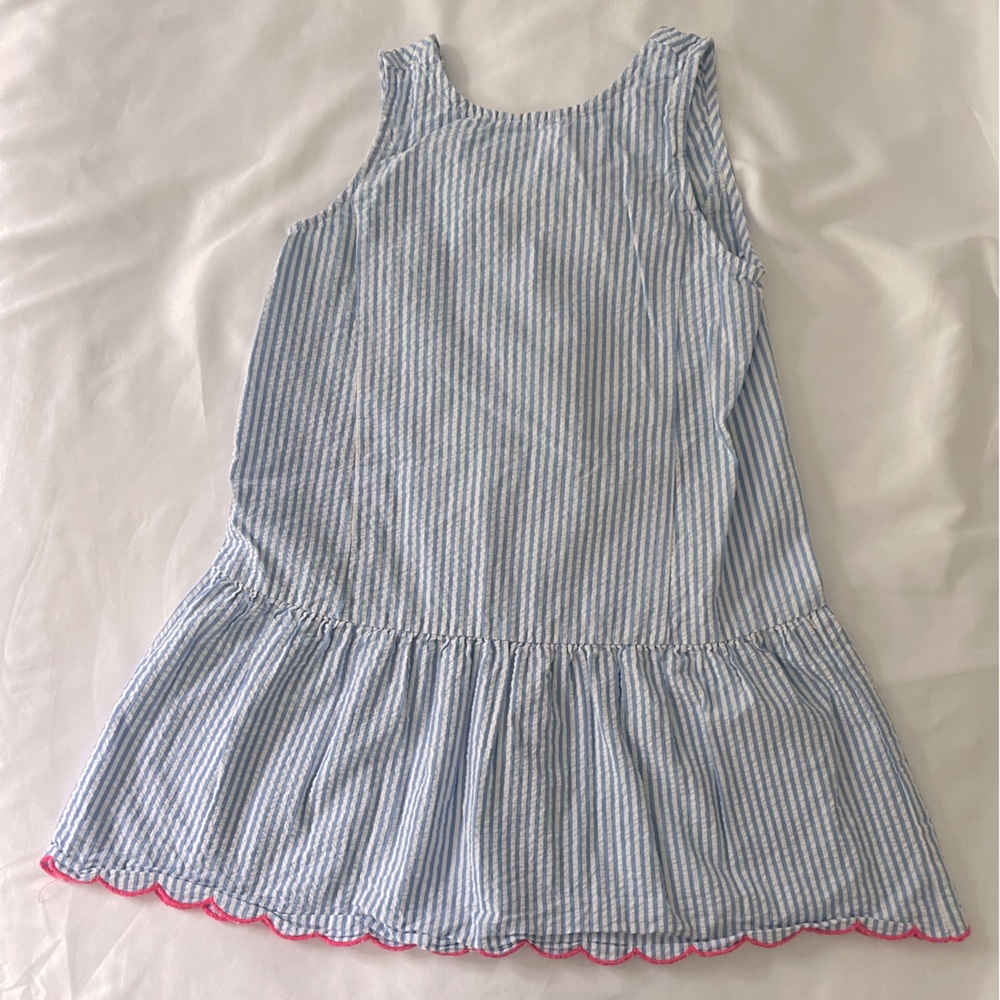 J.Crew Seersucker Tank Dress Girls